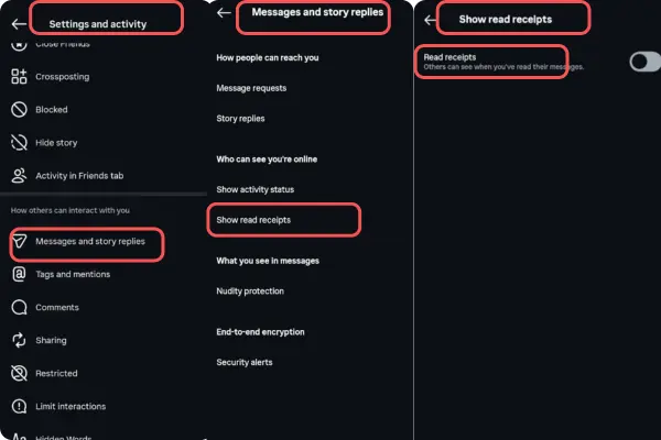 بستن سین دایرکت اینستاگرام